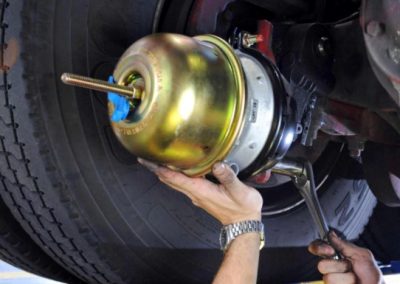 this image shows truck brake services in Columbus, OH
